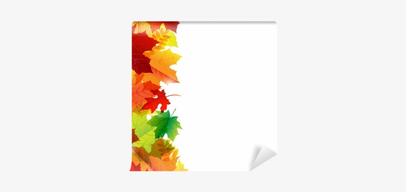 Leaves Falling Corner Border, transparent png #914074