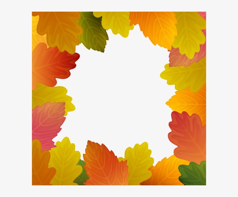 Autumn Leaves Frame Border Png Clip Art Image - Floral Design, transparent png #914091