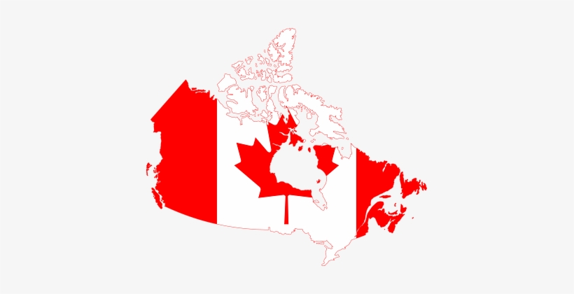 Flag Canada Geographical Map Boundary Deli - Red And White Canada, transparent png #915221