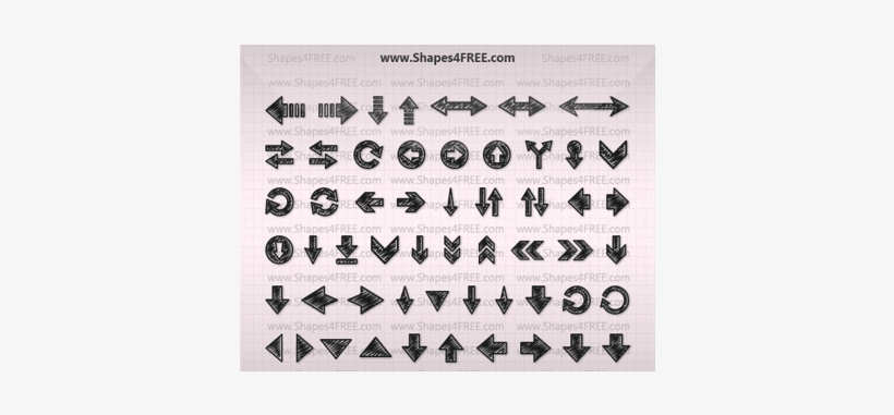 Hand Drawn Arrows Shapes - Hand Drawn Arrow, transparent png #915980