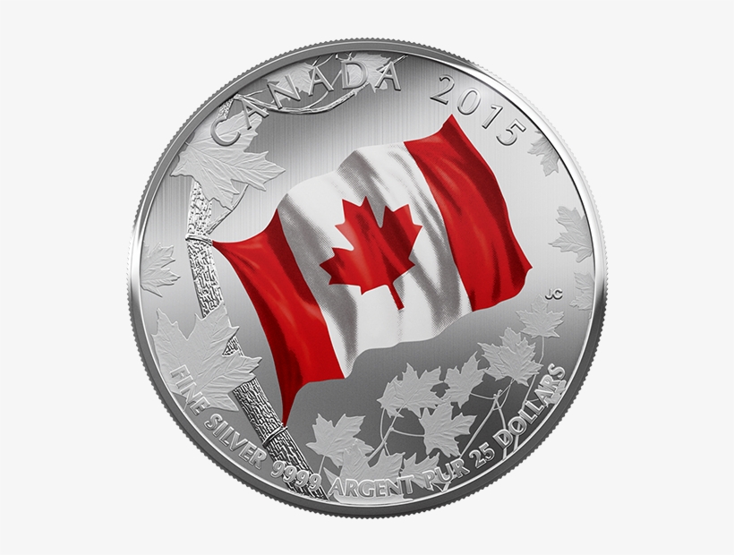 Canadian Quarter With Flag, transparent png #916052
