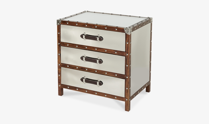 1perfectchoice Cherry Finish Nail Head Trim Square - Aico Michael Amini Discoveries Trunk 3-drawer Chest, transparent png #916256