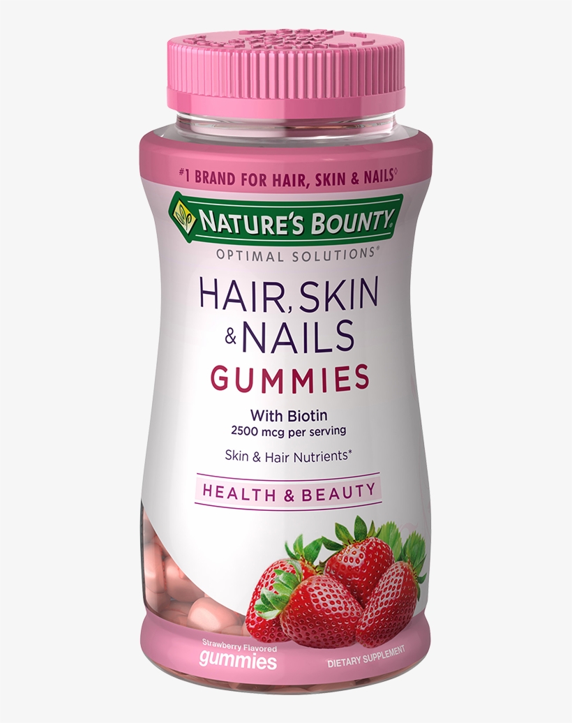 Nature Bounty Hair Skin And Nails Gummies, transparent png #917163