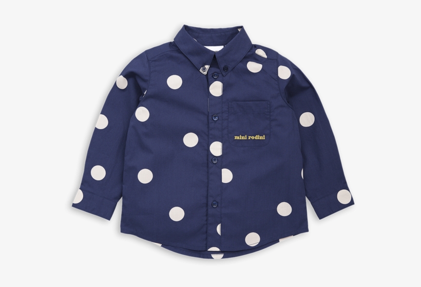 Mini Rodini Dot Woven Shirt Navy, transparent png #917339
