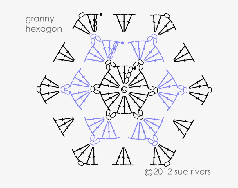 Click For Larger Image - Granny Hexagon, transparent png #917451