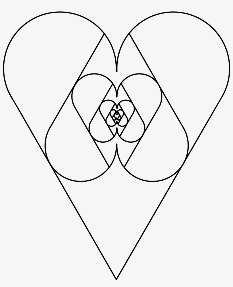 Sacred Geometry Angle Drawing - Sacred Geometry Love Heart, transparent png #917598