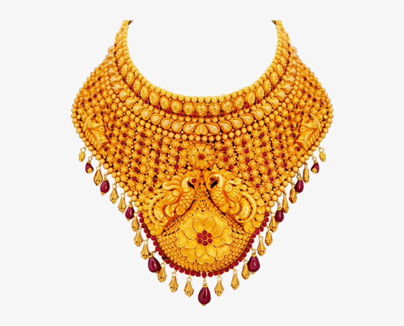 Gold Jewellery Free Png Image - Gold Necklace Designs Png, transparent png #917600