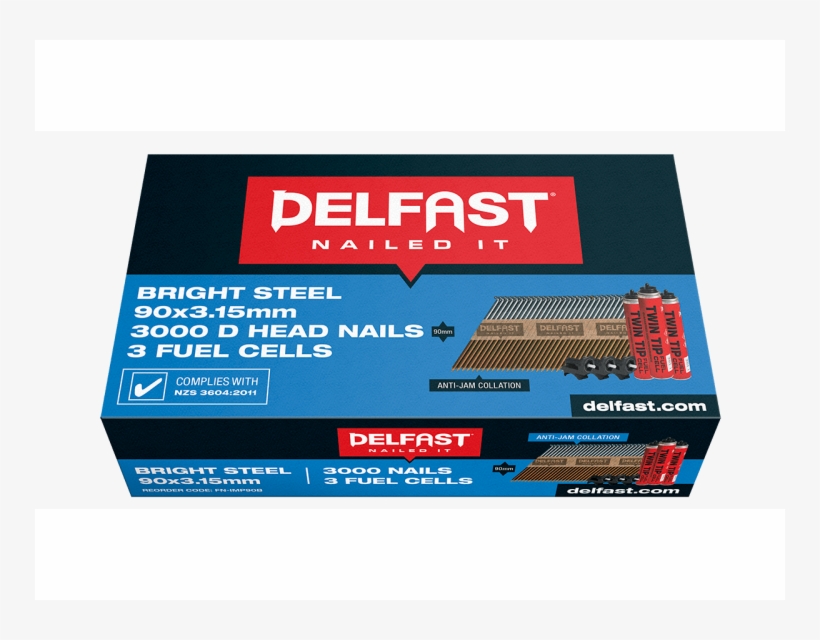 2003 Delfast D Head Nails 3000 Fuel Bright Steel, transparent png #917682