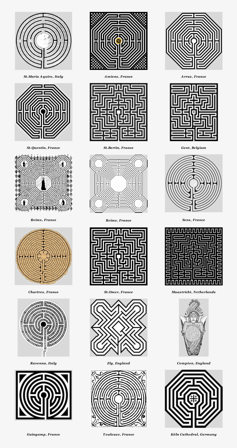Church & Cathedral Labyrinths - Laberintos Y Geometria Sagrada, transparent png #917713
