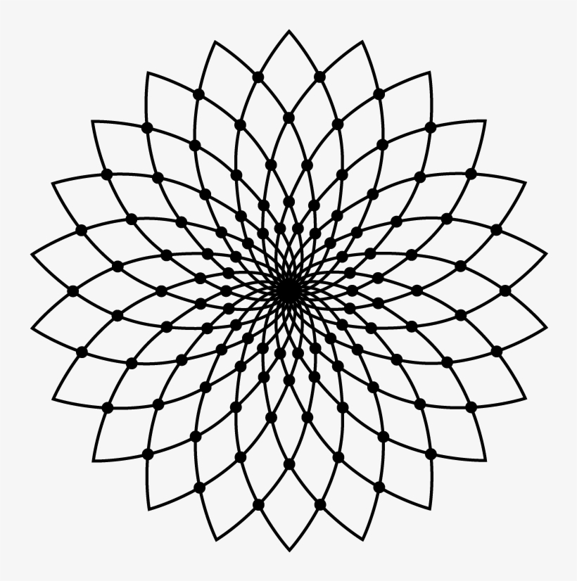 Sacred Geometry Vector Illustrations Vol 3 Black-01 - Soulwork Geometric Coloring Pages, transparent png #917765