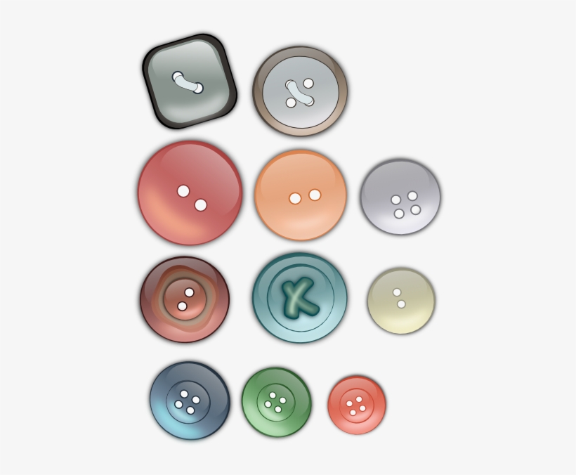 How To Set Use Clothing Buttons Svg Vector, transparent png #917878