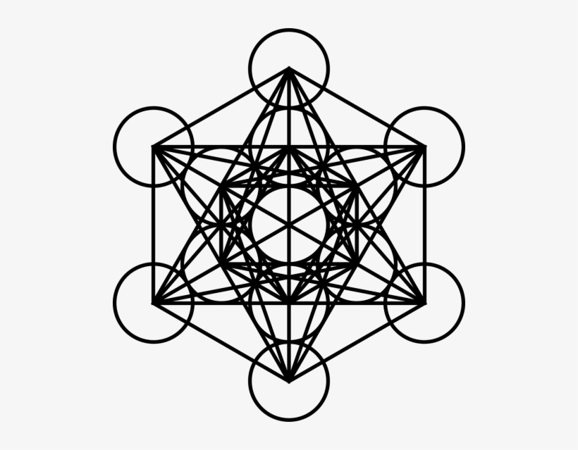 Metatron's Cube,flower Of Life,sacred - Metatron's Cube, transparent png #918197