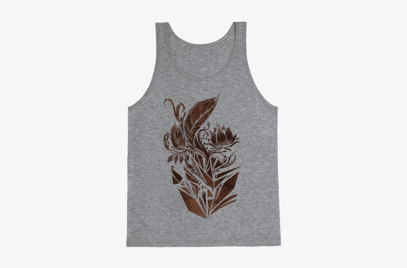 Leaves In Geometry Tank Top - Don T You Like Basketball, transparent png #918270