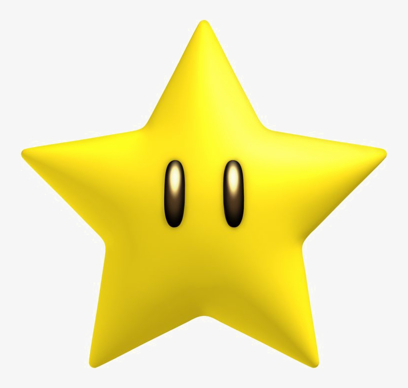 Mario Star Png Transparent Image - Mario Power Ups Star, transparent png #918451