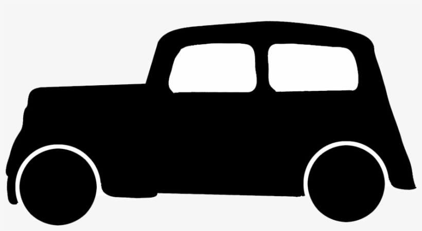 Car Silhouette - - Vintage Car Silhouette Png, transparent png #919022