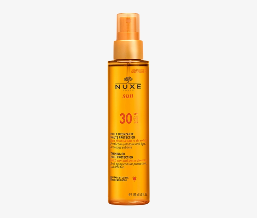 Panier Nuxe Sun Huile Bronzante Spf30 2017 Web - Nuxe Sun Spf 30, transparent png #919091