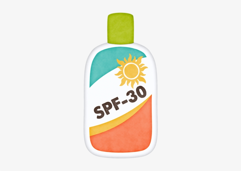 Suntan Lotion Beach Clipart, Summer Clipart, Beach - Sunscreen Clipart, transparent png #919122
