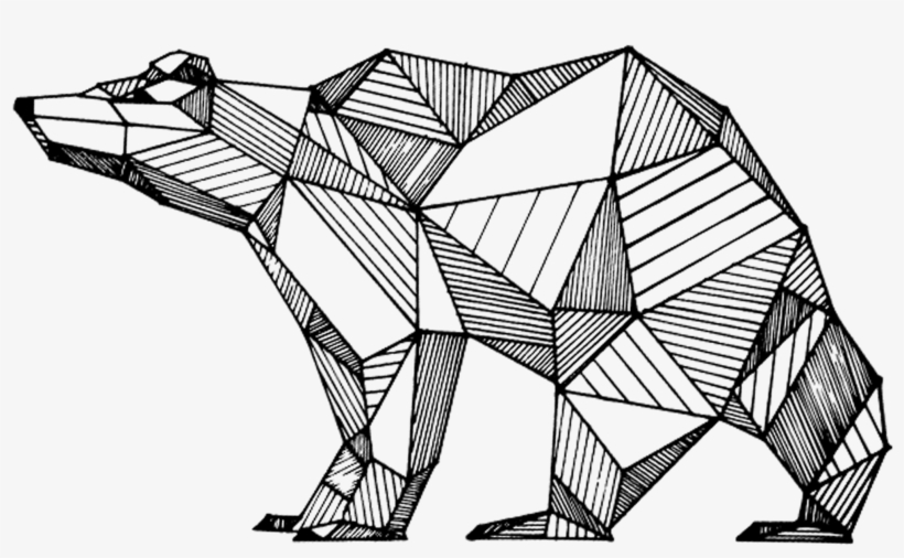 Drawn Bear Geometric, transparent png #919263