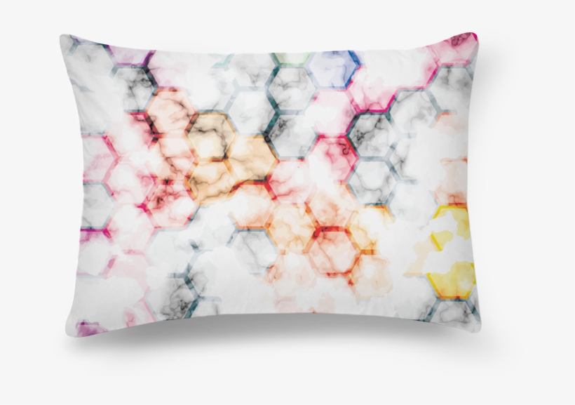 Almofada Retangular Watercolor Geometric De Onehousedecorna - Line, transparent png #919297