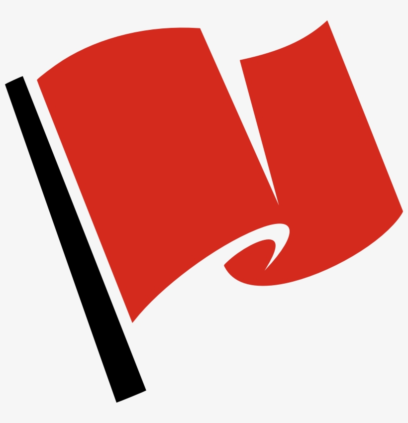 Red Flag Warning Png - Racing Flag Red Png, transparent png #919764