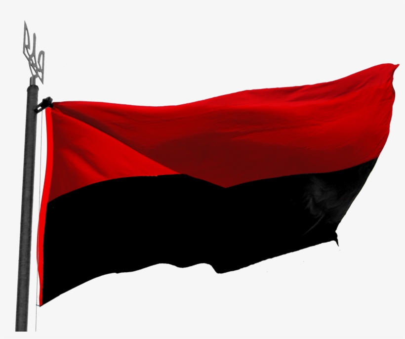 Free For Anyone To Use - Black And Red Ukrain Flag, transparent png #919789