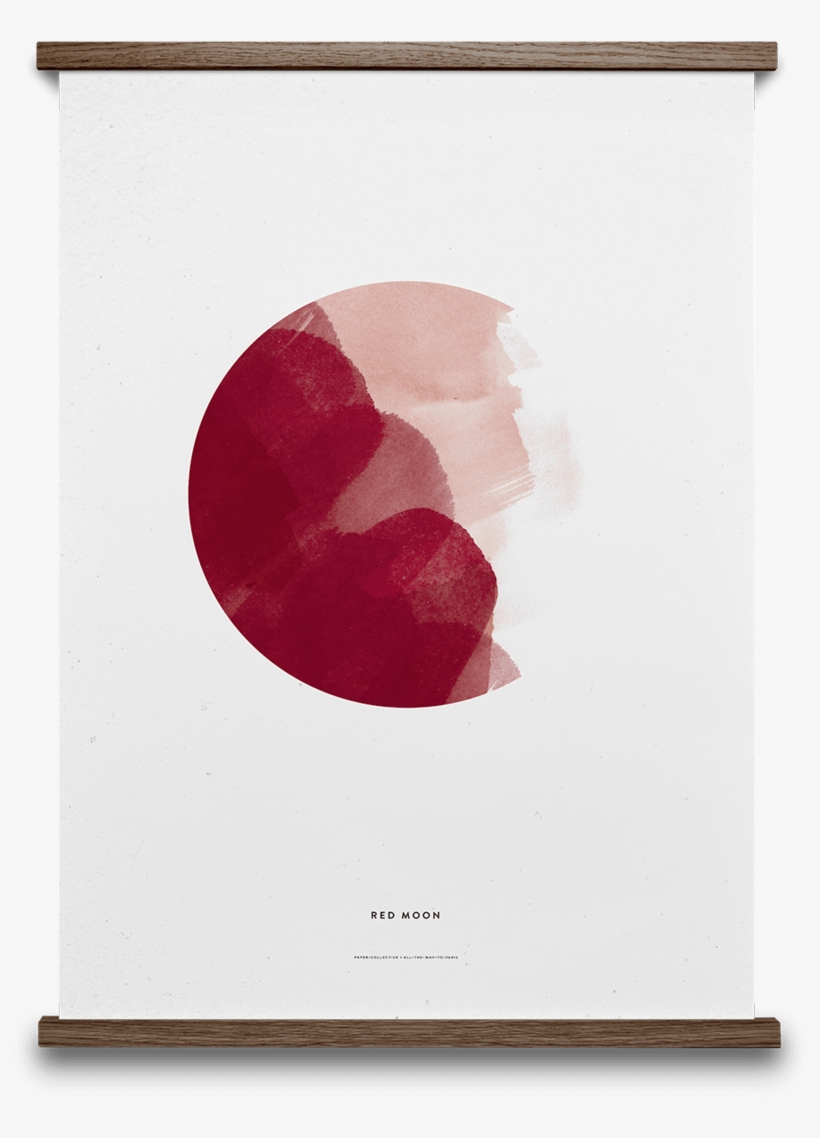 Paper Collective Red Moon Poster, transparent png #919835