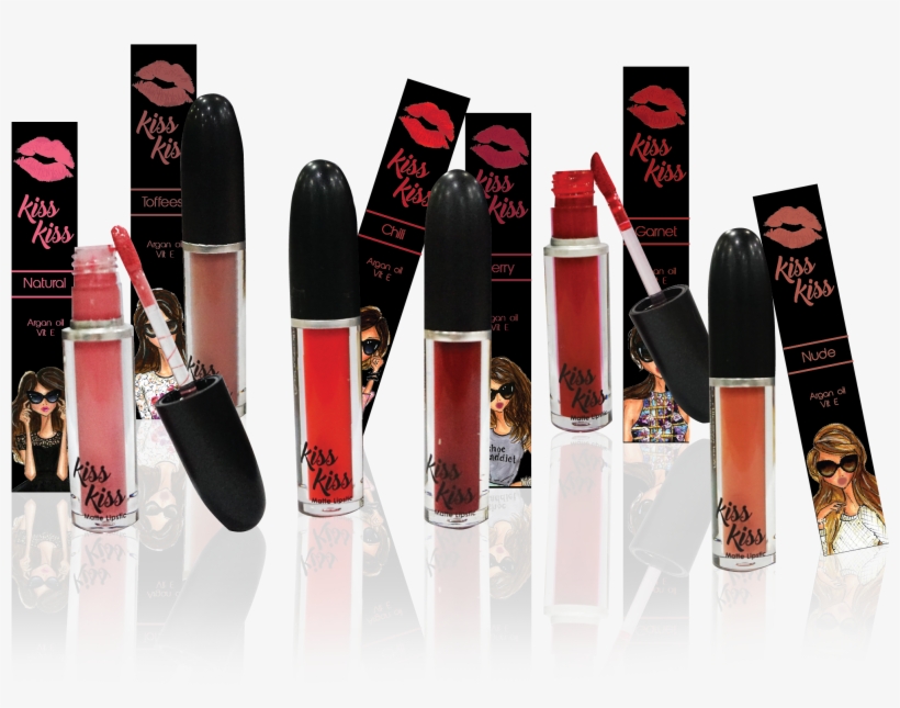 Kiss Kiss Matte Lipstick - Kiss Kiss, transparent png #919912