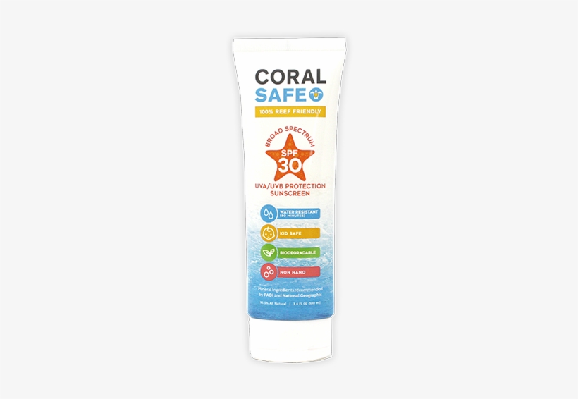 Coral Safe Spf 30 Travel Size Biodegradable Sunscreen - Coral Safe Natural Aloe Vera Gel - Biodegradable, transparent png #919915