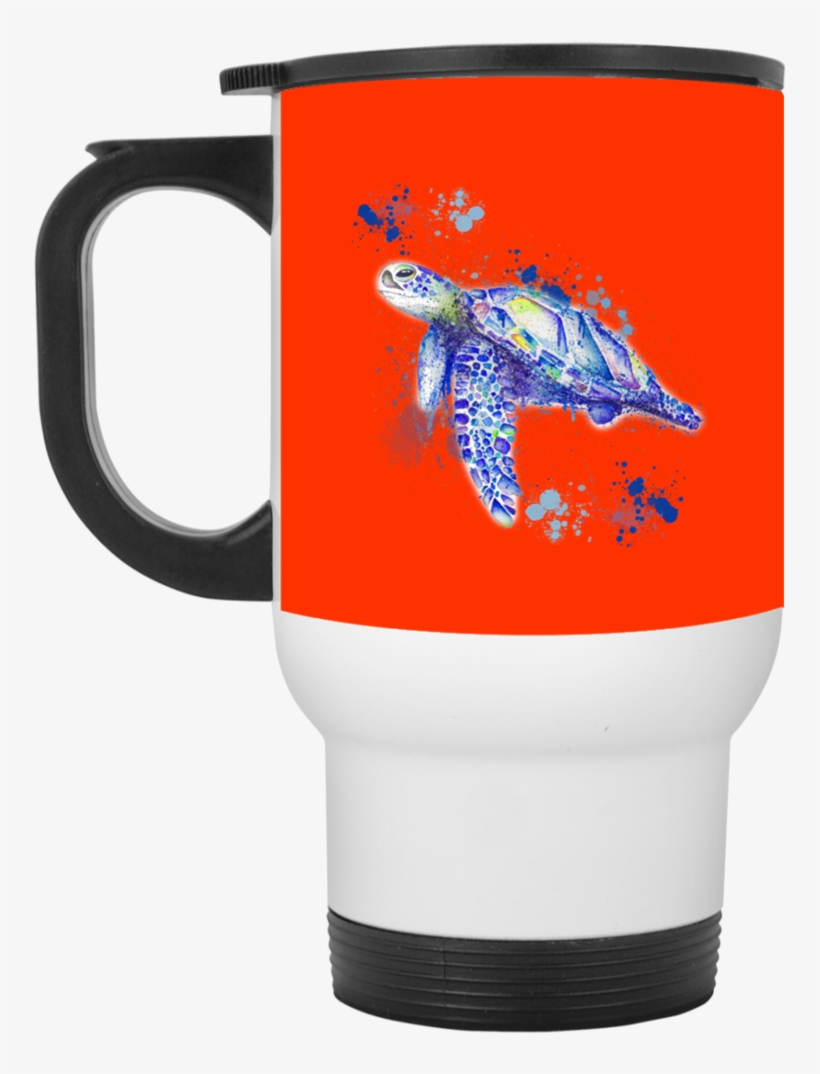 Watercolor Sea Turtle Mugs - Mug, transparent png #919940