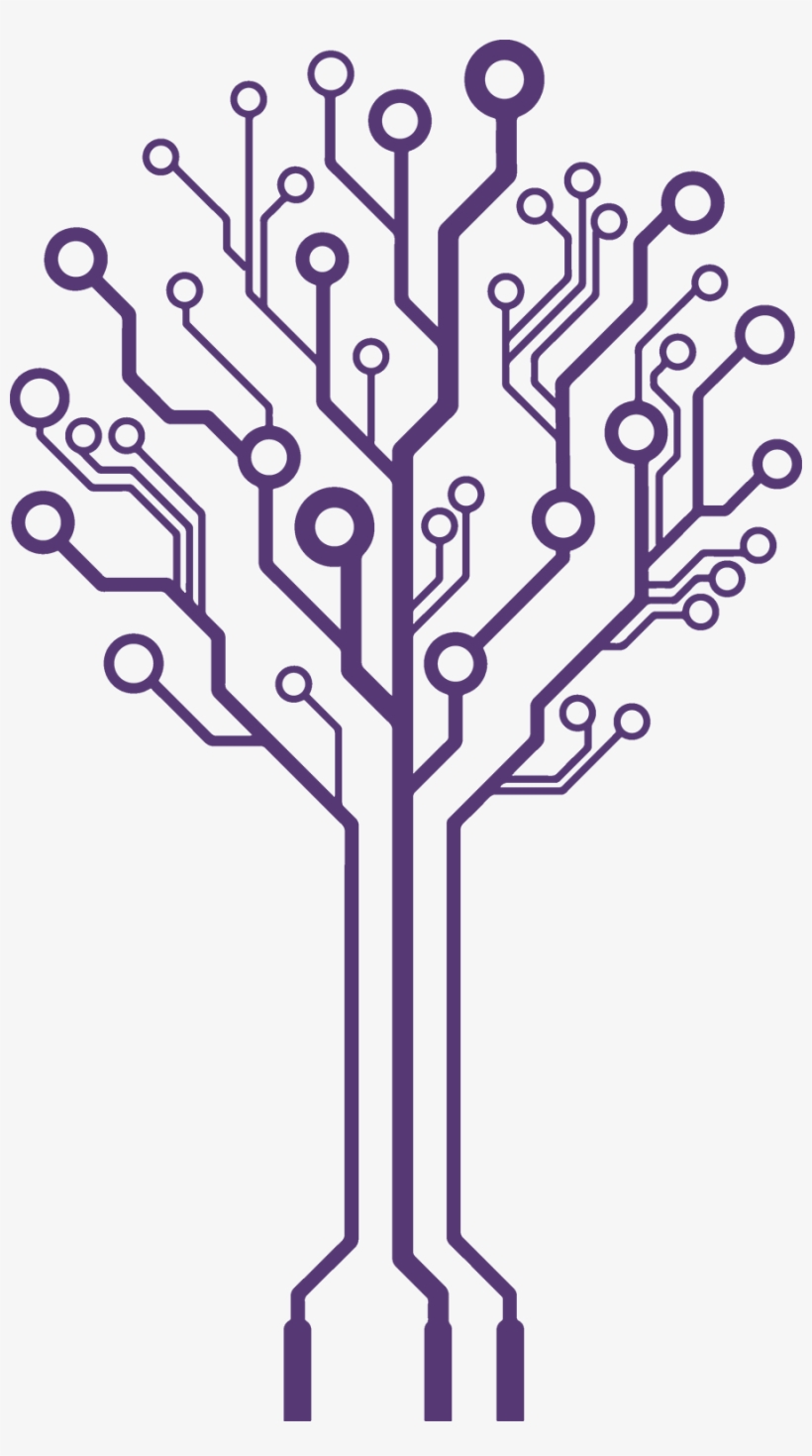 Circuit Tree Png - Simple Circuit Board Vector, transparent png #919997