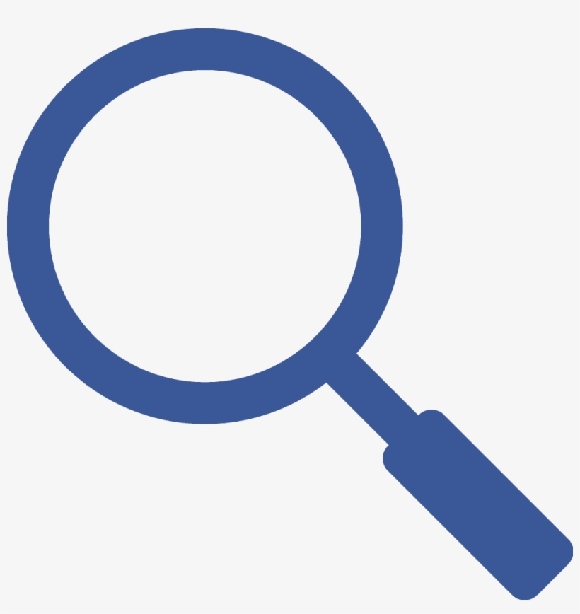 Facebook Search Icon - Blue Magnifying Glass Icon, transparent png #9100346