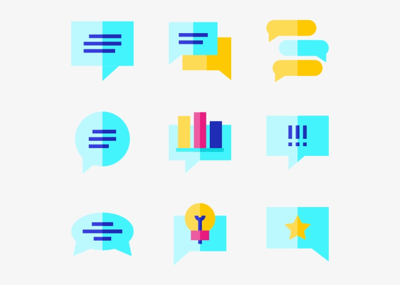 Speech Bubbles, transparent png #9100469