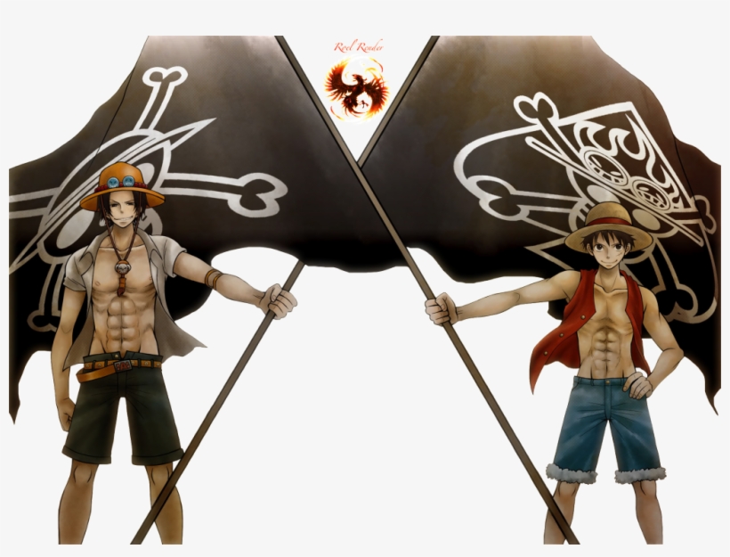 Portgas D Ace And Monkey D Luffy Render - One Piece Father Of Luffy, transparent png #9101149