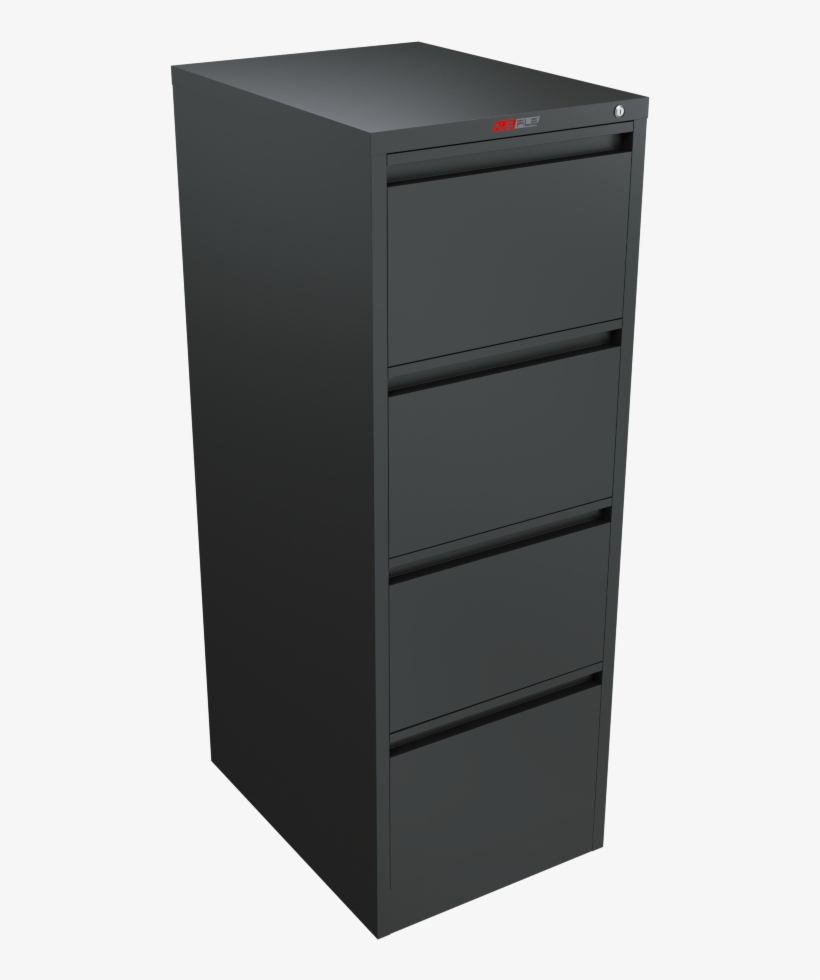 Ausfile 4 Drawer Filing Cabinet - Filing Cabinet, transparent png #9101585