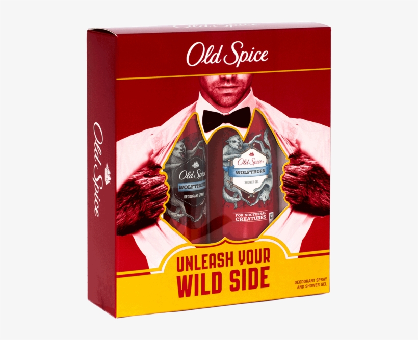 Old Spice Wolfthorn Geschenkset Duschgel & Deospray - Old Spice Unleash Your Wild Side, transparent png #9102194