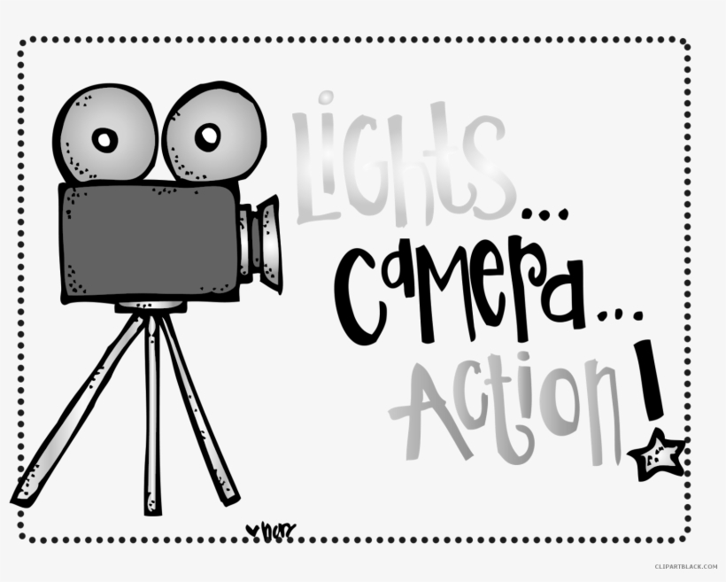 Banner Library Stock Huge Freebie Download - Hollywood Lights Camera Action, transparent png #9102706
