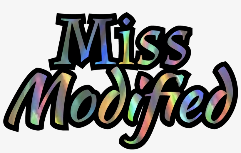 Image Of Miss Modified Car Sticker Decal - Calligraphy, transparent png #9103062
