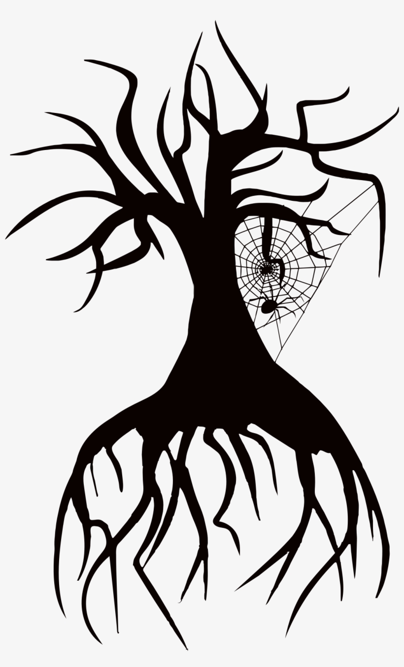 Big Image - Black Tree With Roots Png, transparent png #9103153