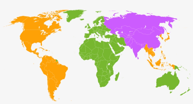 Blu-ray Regions Without Key - Countries In The World That Drive, transparent png #9104198