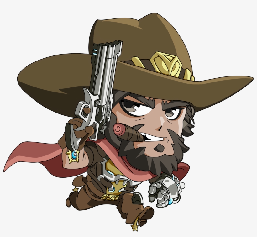 2048 X 2048 46 - Overwatch Mccree Cute Spray, transparent png #9104451