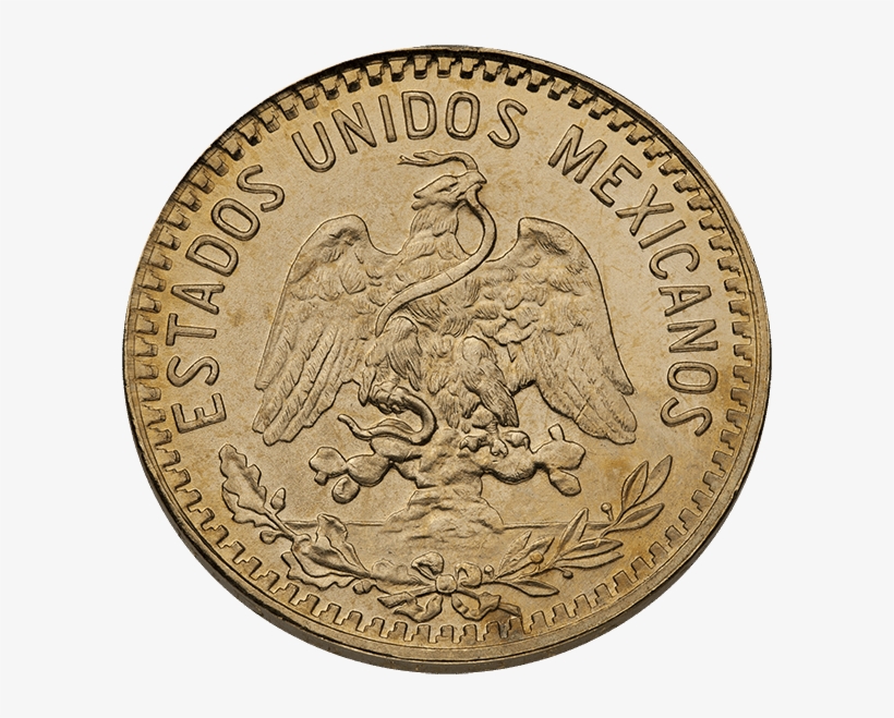Mexican Gold 5 Pesos - 10 Centesimi Vittorio Emanuele Ii, transparent png #9104591