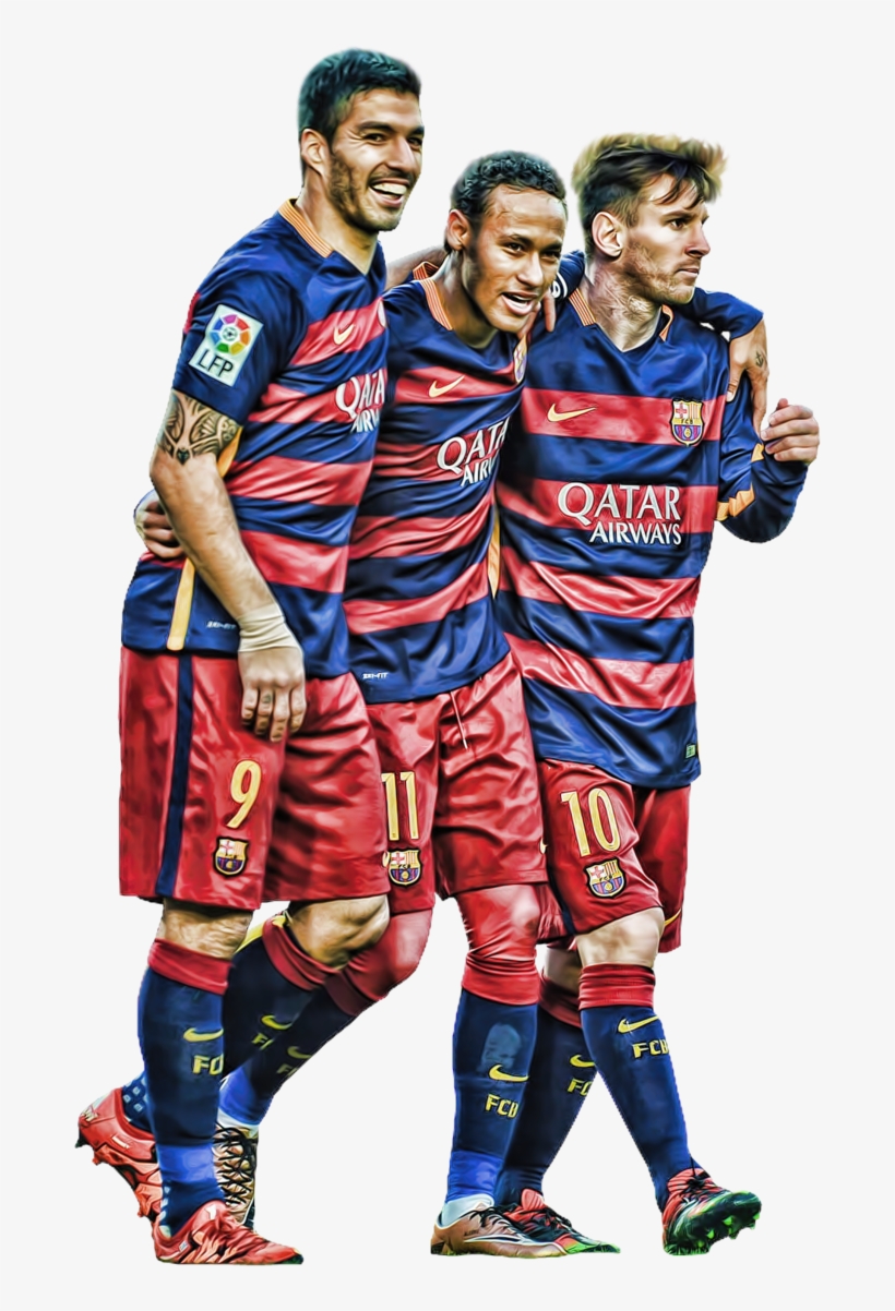Suarez Png For Free Download On - Messi Neymar Suarez Png, transparent png #9106056