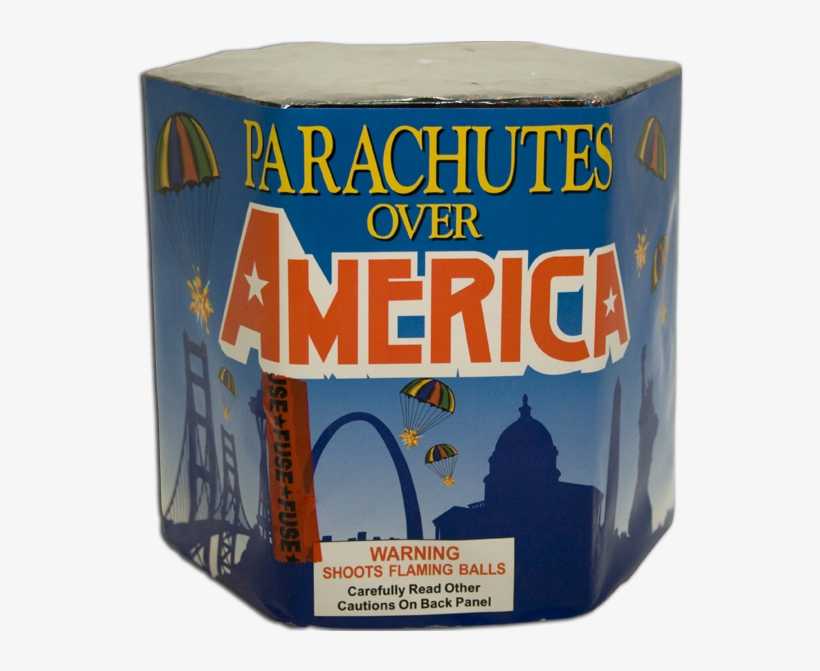Parachutes Over America - Box, transparent png #9106228