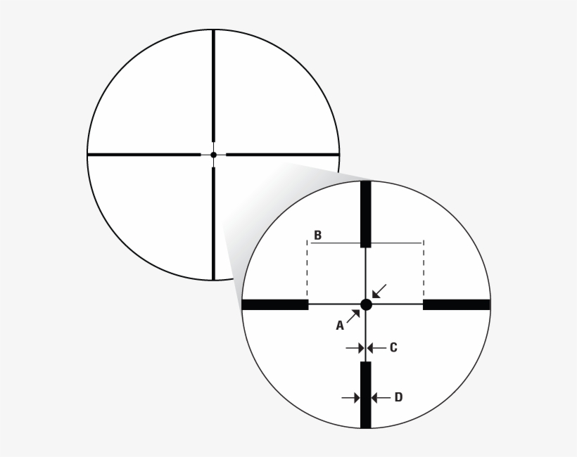 The Reticle Features Thick Outer Posts For Fast Target - First Person Gun Drawing, transparent png #9106273