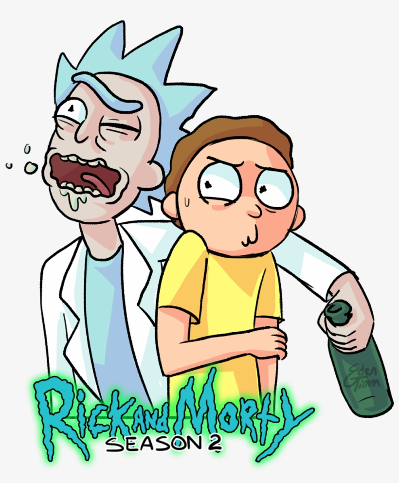 Rick And Morty Season 2 Airs On Adult Swim Today This - Cartoon, transparent png #9106275