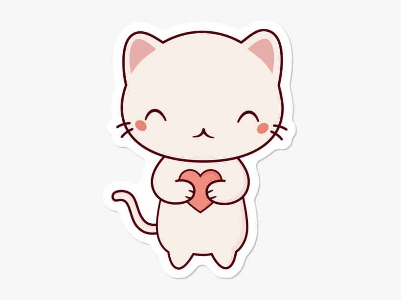 Kawaii Cute Kitten Cat - Cat, transparent png #9106333