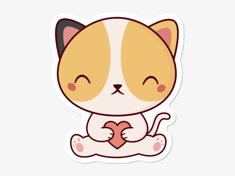 Kawaii Cute Cat Kitten - Kitten, transparent png #9106364