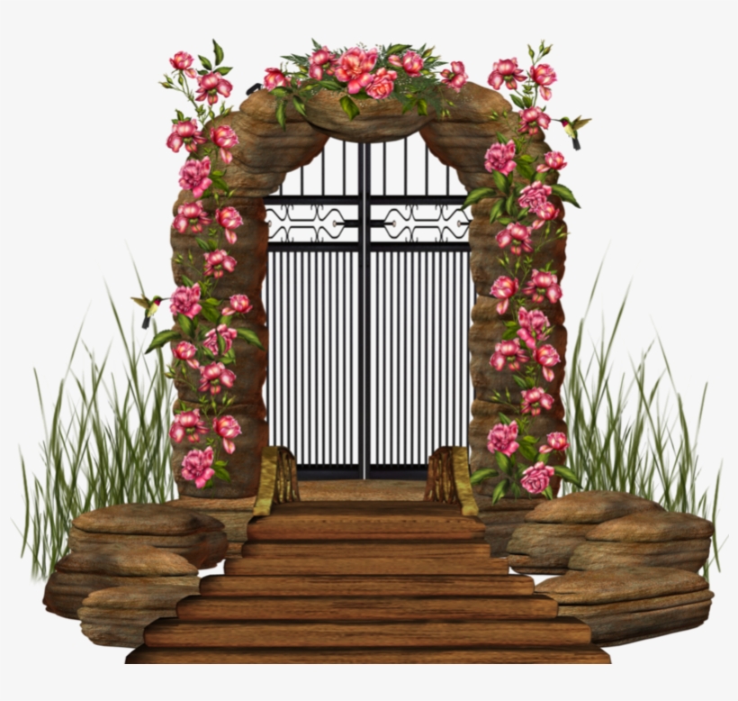 Flower Vine Png - Flower Gate Png, transparent png #9106454