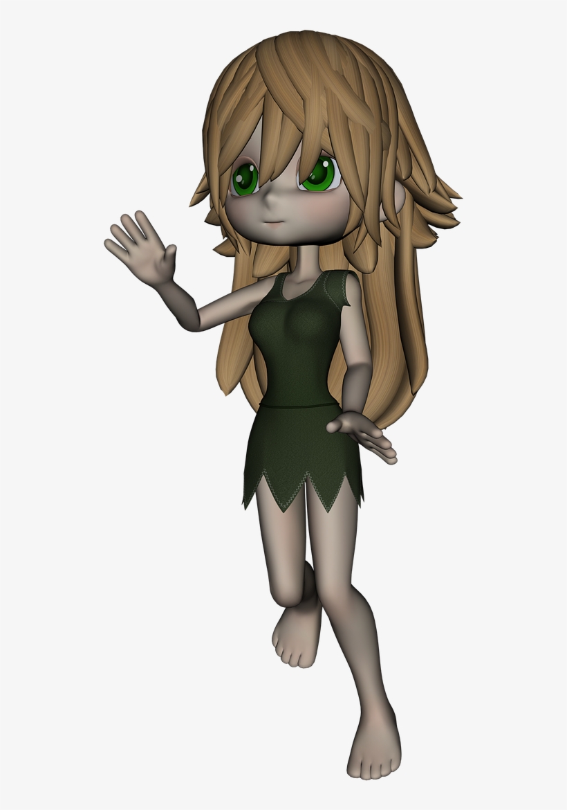 Manga Girl Figure - Cartoon, transparent png #9106526