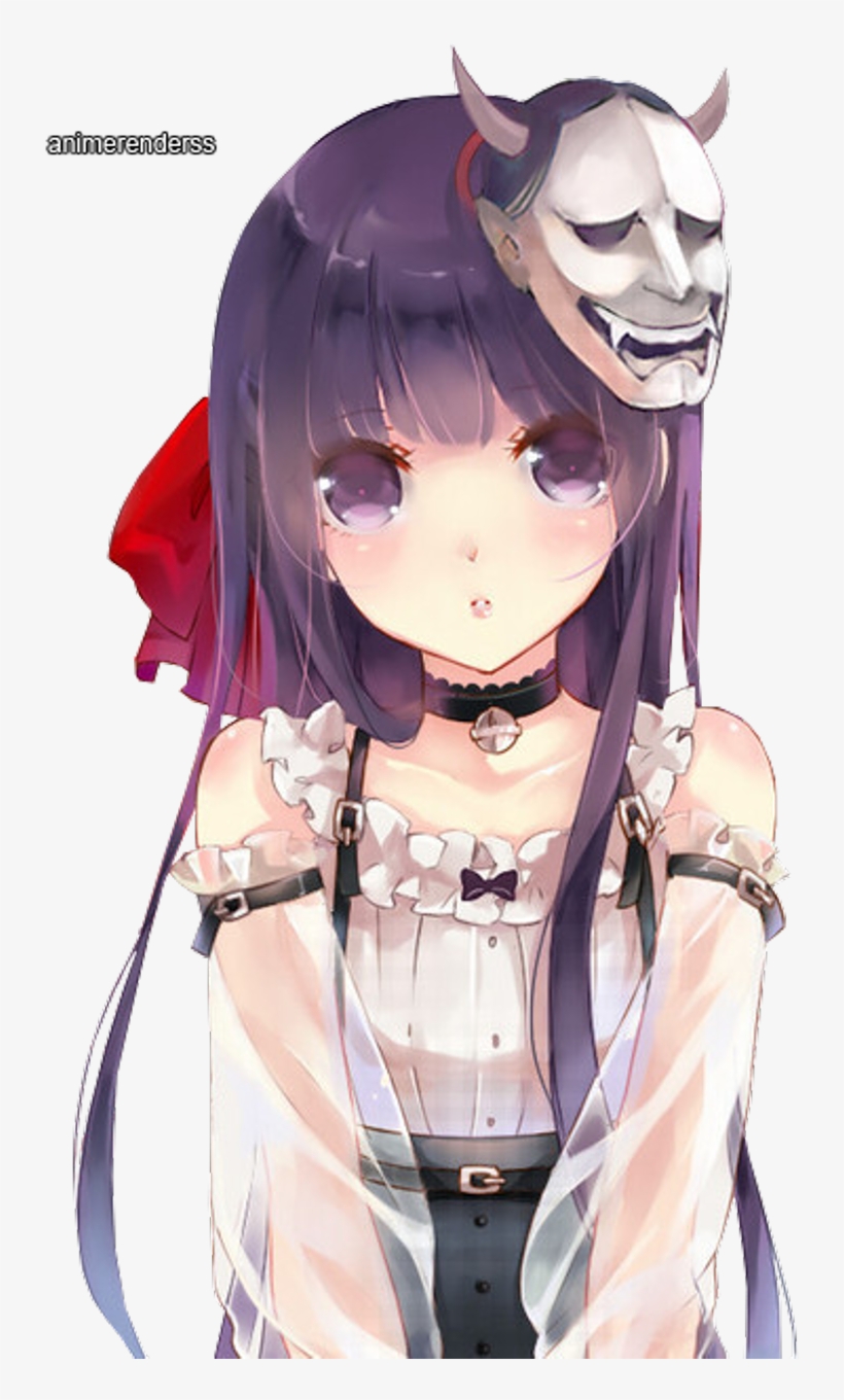 #anime #manga #girl #cute #kawaii #purple #hair #japanese - Inu X Boku Ss Render, transparent png #9106536